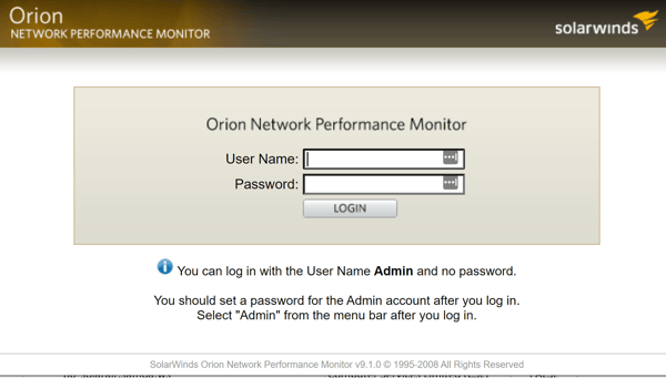 Orion Network Performance Monitor